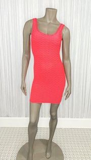 LOVE J Neon Pink Mini Sleeveless Dress S