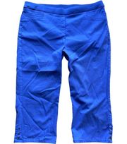 Sapphire blue capris