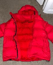 Red  Sport Puffer Coat