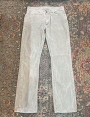 Ladies Beige / Gray Lacoste Corduroy Pants