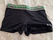 black compression shorts 