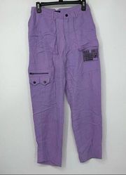 LF THE BRAND CARGO STYLE LIGHT PURPLE LIGHTWEIGHT PANTS SIZE 2