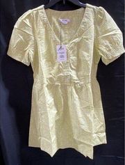 NWT RE/DONE 70S VNECK BABYDOLL DRESS SMALL