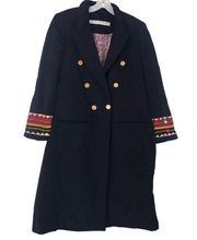 ALIX OF BOHEMIA WADE CORDUROY COAT IN BLACK WMNS MEDIUM $1,880 SILK LINED BOHO