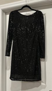 Sequin Black Dress