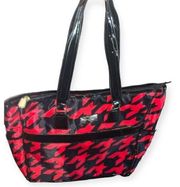 Jessica Simpson houndstooth computer tote bag