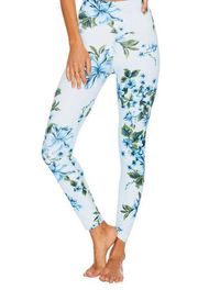 NWT Beach Riot Sport Ayla Piper Leggings Blue Floral Size‎ Large High Wa…