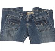 Hollister Cropped Jeans, Blue, 3