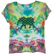 Crown Ivy Size Medium Top Tie Dye Horton Hears a Hippie Elephant Graphic 903