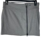 LOLE Medium Route 2 Mini Skirt 2-Way Zip Opening Activewear Pocket Stretch Gray