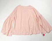 Xhilaration Womens Sleepwear Just Peachy Size Medium Pullover Bell Sleeve