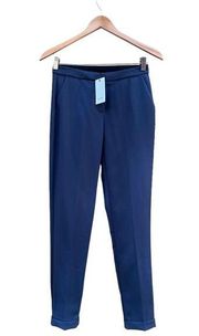 Reiss Barratt Straight Leg Trousers Wool Blend Deep Sea Blue NWT 0