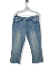 CELEBRITY PINK Straight Leg Raw Edge Jeans 12