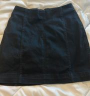 Black Jean Skirt