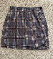Plaid mini Skirt 