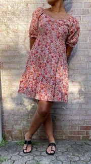 Melloday Floral Print Sundress | Boho Western Floral Sundress Loose Fitting