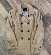 Mossimo Tan Corduroy Peacock Jacket Size Large   