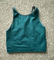 Aurora High Neck Crop Tank