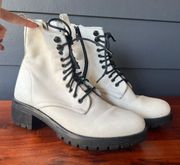 Zoe leather combat boot 