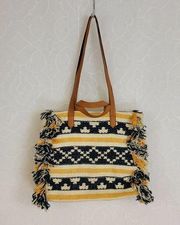 Universal Threads Womens Tote Bag One Size Multicolor Indie Fringe Beach