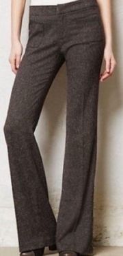 Elevenses Anthro Brighton tweed wide button leg pants 2