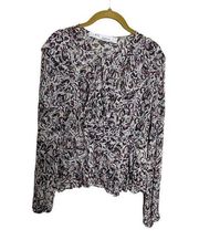 IRO Ruffle Paisley Blouse 36/Small