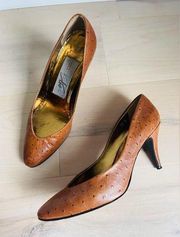 80s Vintage Leather Pumps Joan and David Too Size 7.5 Business Classic Pumps