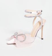 Double Crystal Bow High Heels 