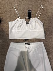 White Two Piece Set