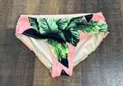 Albion Pink/Green Izabal Swim Bottoms Size Medium