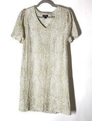 Nicole Miller Original Linen Printed Dress Size Large