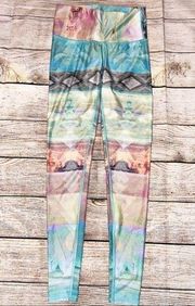 Teeki Tarot Magick Hot Pant High Waist Leggings Size XS