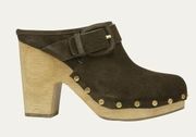 NEW Veronica Beard dacey suede clogs