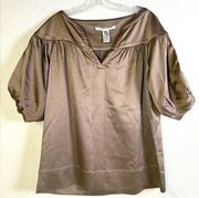 Diane von Furstenberg Silk Blend Top Size 14