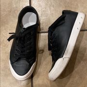 Rag and Bone Black Leather Sneakers