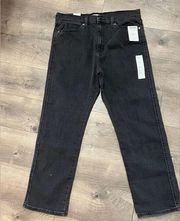 Levi Strauss High Rise Straight Black Jeans Size 12 / W31 New
