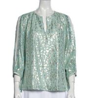 Diane von Furstenberg Astor Silk Blend Top,Small.  No flaws, excellent condition