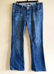 PAIGE Hollywood Hills Women’s Premium Denim Jeans, Blue Womens Size‎ 28 Bootcut