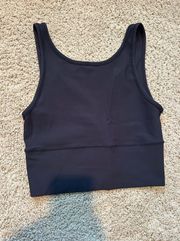 High-neck Align Ribbed Tank