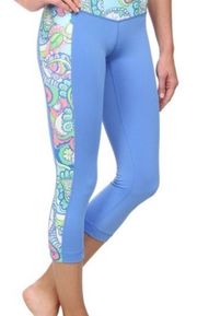 Luxletic Weekender Conch Republic Multi Blue Cropped Leggings