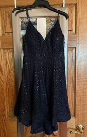 Blue Homecoming Dress