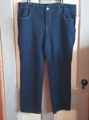 Nwt faded glory dark wash straight leg jeans