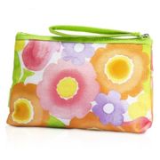 NWOT | Clinique Set Of 2 Cosmetic Travel Bags Multicolor Floral Daisies Zipper