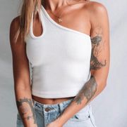 Princess Polly White Secrets One Shoulder Tank 6