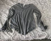 Francesca’s Gray Longsleeve Top