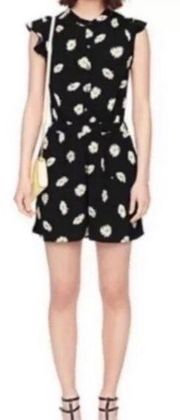 NWT Kate Spade Daisy dot crepe romper