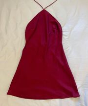 Red Halter Dress