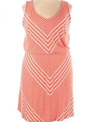 Ava & Viv orange and white a-line dress size 4X