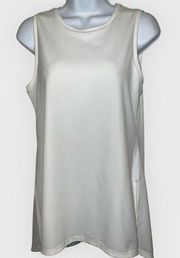 The Limited Pure White Textured Hi Lo Tunic Top NWT $40 Size Small