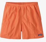 Patagonia New NWT Womens  Baggies Shorts 5” Tigerlily Orange Size Large